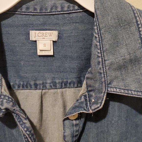 ❤J CREW CHAMBRAY SHIRT DRESS, SMALL - Picture 4 of 8